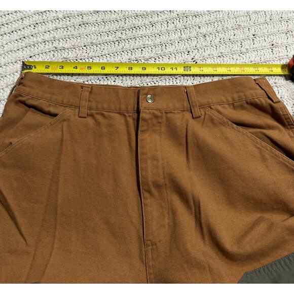 Browning Double Knee Work Pants Mens 38 x 32 Burnt Orange Gray 30212232 FW1803 - Picture 5 of 11